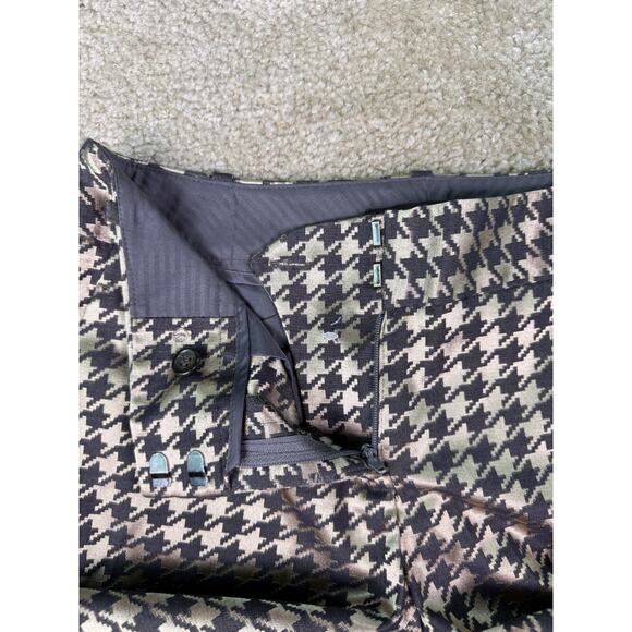 The Limited Dress Pants Cassidy Fit Women's Size 0 Gold Houndstooth C203 - Picture 3 of 12